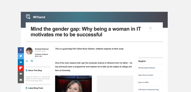 Mind the gender gap: Why being a woman in IT motivates me to be successful